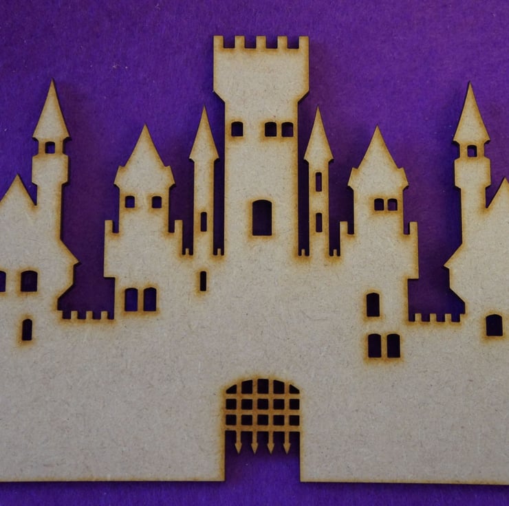 MDF Fairytale Castle G 15cm - Laser cut wooden ... - Folksy
