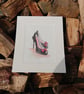 Black high heeled shoes painting - Image 1
