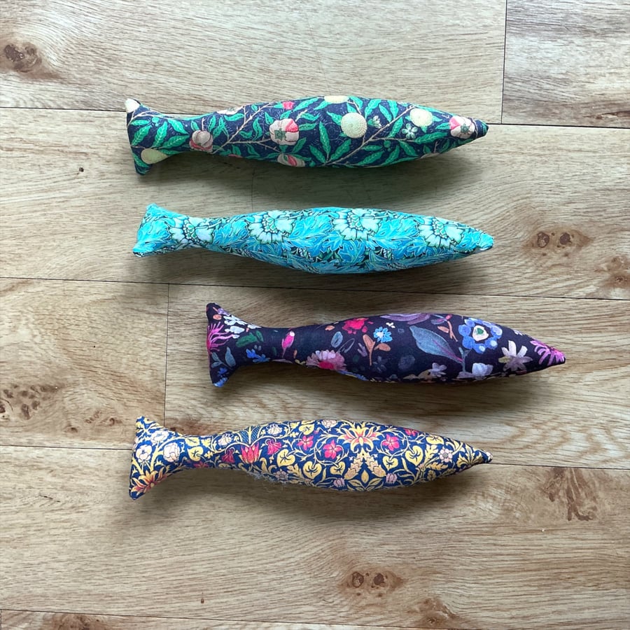 Tasteful  fish, catnip kicker toy.