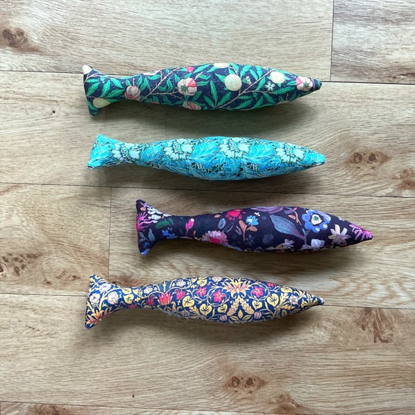 Tasteful  fish, catnip kicker toy.