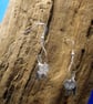 Silver Cat earrings, Sterling Silver Cat jewelry, Kitten Jewelry, 3D Cat earring