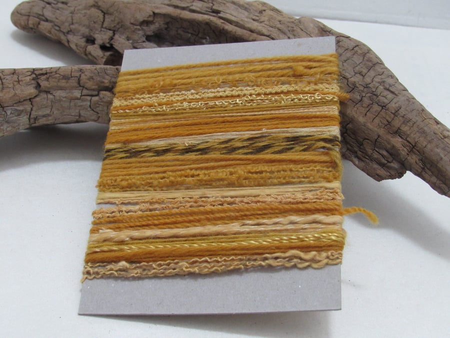 Large Golden Onion Natural Dye Textured Thread Pack