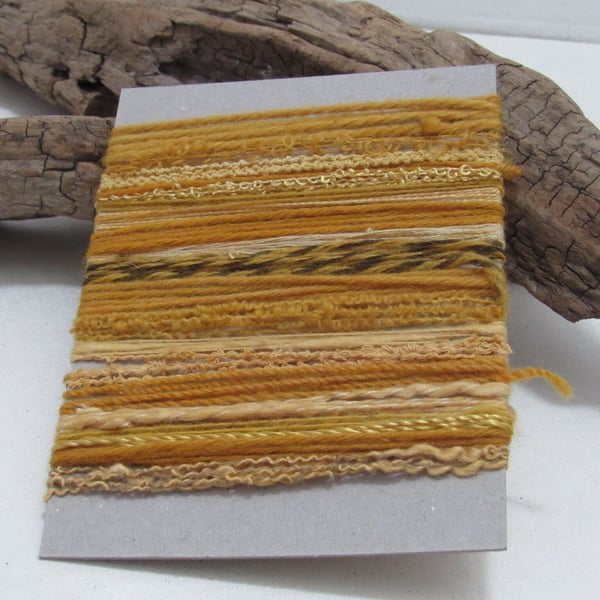 Large Golden Onion Natural Dye Textured Thread Pack