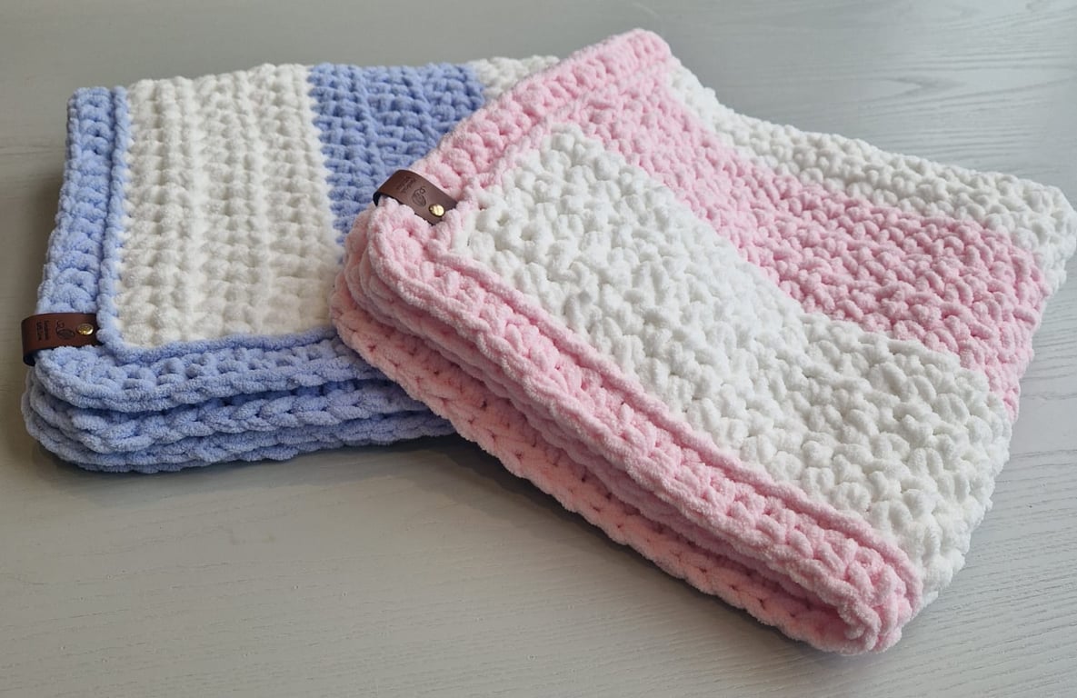 Handmade crochet baby blanket