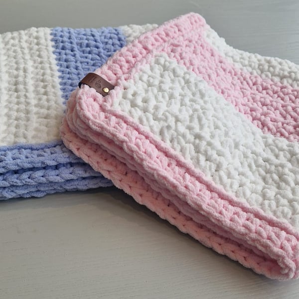 Handmade crochet baby blanket
