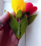 Felt Tulip Brooch: Handmade Costume Jewellery - Image 8