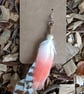 Unique feather earring  - "Phantasy" (Single ear) - Image 1