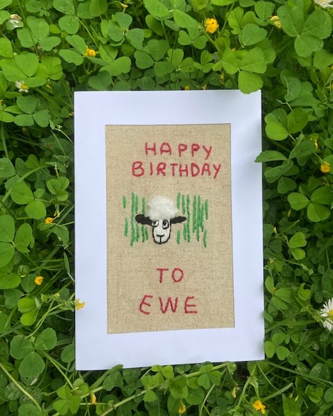 Happy birthday to Ewe card.