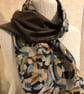 Liberty of London Print Long Scarf.Cotton Tana Lawn and Velvet   - Image 3