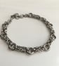 Husband to wife gift  Womens 11th Anniversary Byzantine Stainless Steel Bracelet - Image 1