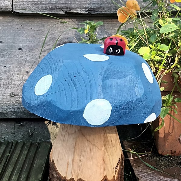 Blue Spotty toadstool