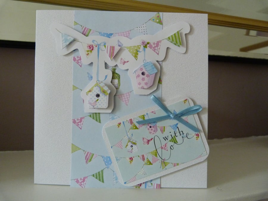 Birdhouse Birthday Card