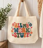 All My Work Stuff Tote Bag – Colourful Work Bag with Zip