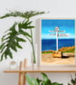 Land's End, Cornwall Illustrated A4 Art Print - Image 7