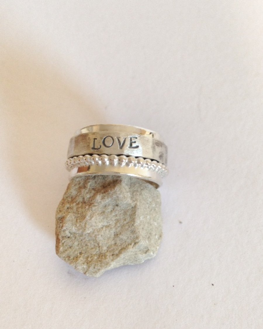 Spinner Ring - Personalised Jewellery - Silver Ring