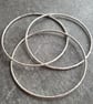Sterling Silver Bangle Set, Interlocking Russian Wedding Ring Bangle - Image 4