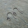 Handmade antique copper swan ear wires, findings, earwires, make your own