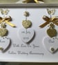 Personalised Handmade Golden Wedding Anniversary Card Mum Dad 50th Gift Boxed - Image 1