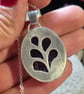 Handmade sterling silver and amethyst pendant  - Image 2