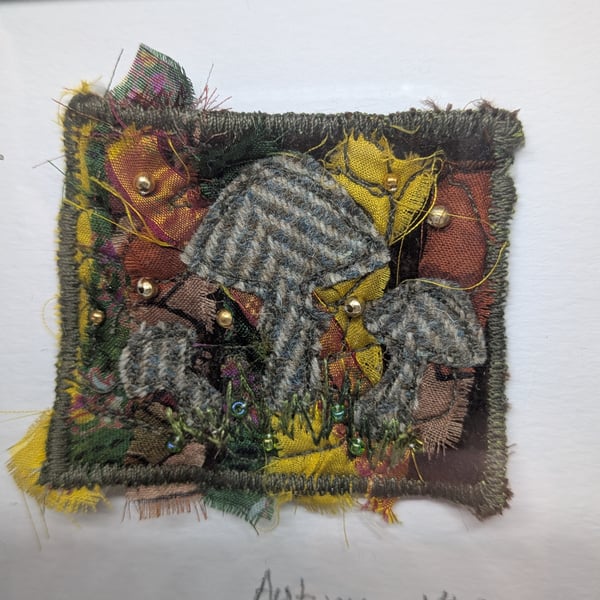 "Autumn" Funghi and leaves - mini picture