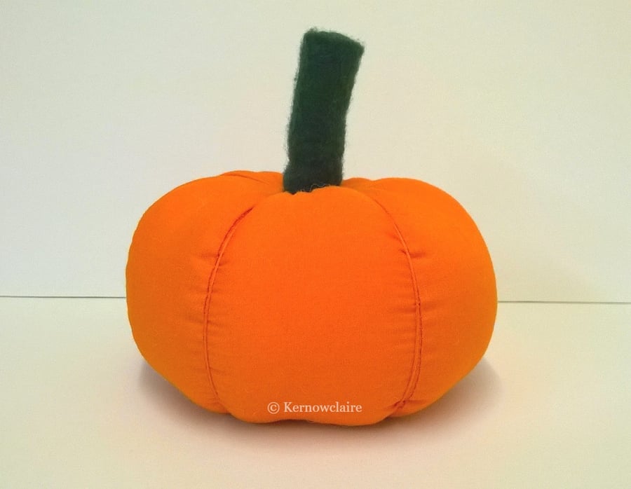 Halloween fabric pumpkin decoration