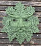Green man (oak leaves), needle felted woollen sculpture, wall art - Image 2