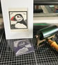 Lino Print - Puffin - Handprinted - Puffins - Image 3
