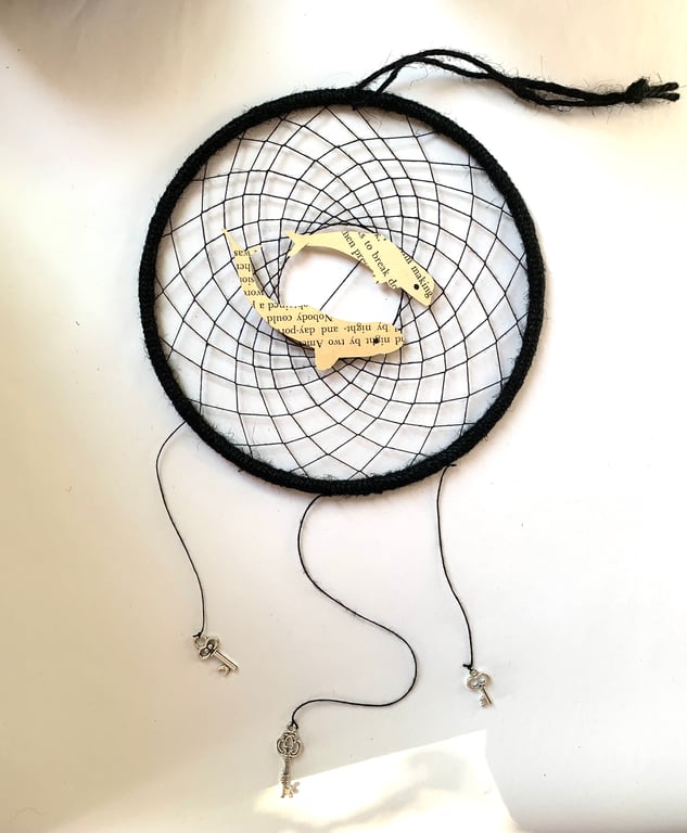 Beluga Whales Dreamcatcher - Handmade Nature Inspired Wall Hanging Joy Art Gift