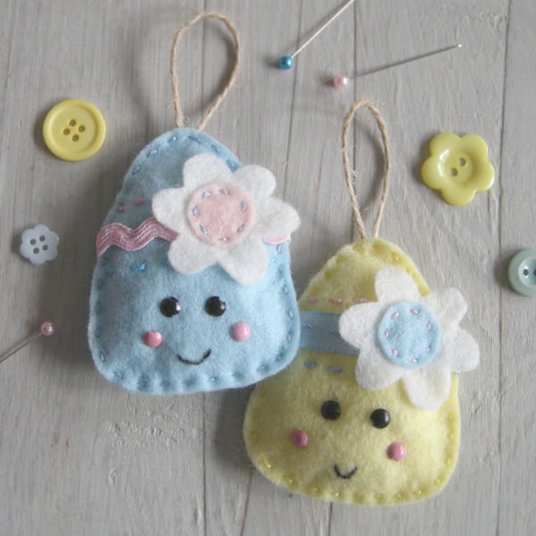 Felt easter egg sewing kit