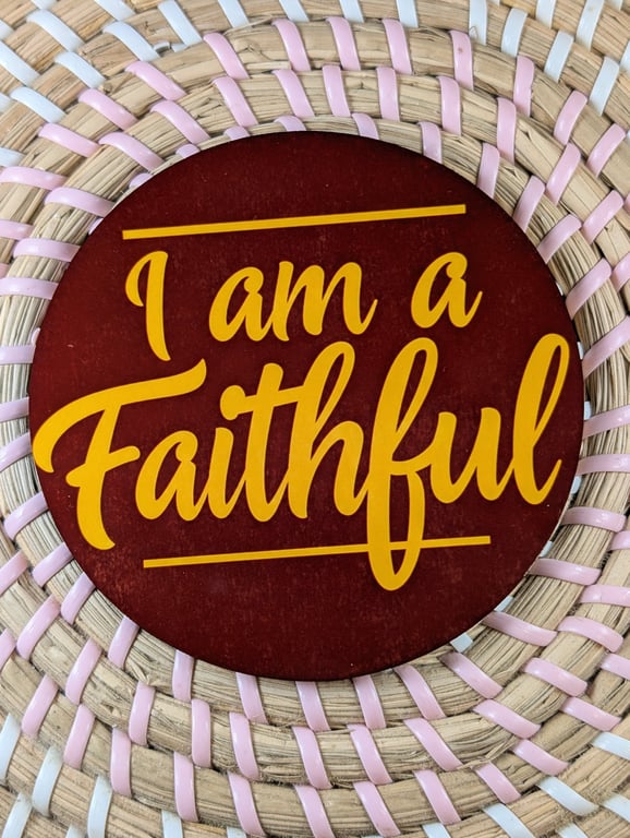 I Am a Faithful Coaster – Traitors inspired - handmade drinks coaster