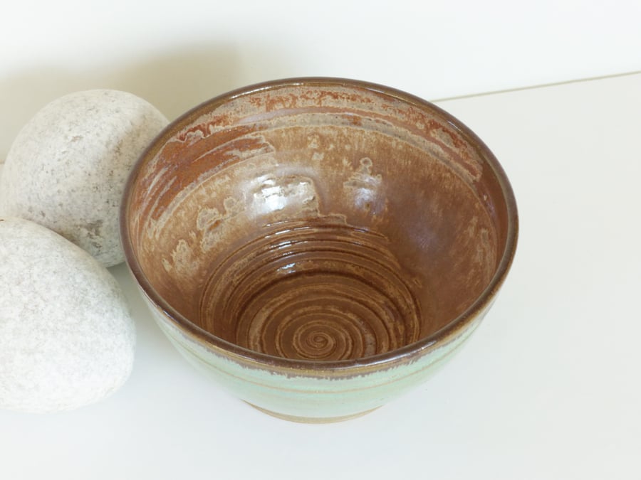 Beautiful Woodland Breakfast Soup Salad Olive Tapas Bowl Ceramic Stoneware 21