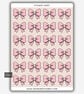 Funny Vinyl Sticker Sheet For Adults - Pink Bow