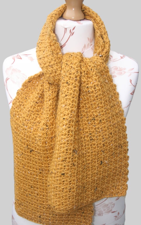Crochet Scarf (Mustard)