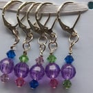 Stitch markers, progress keepers, unique stitch markers