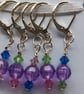 Stitch markers, progress keepers, unique stitch markers
