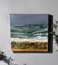 Northumberland beach scene acrylic canvas 