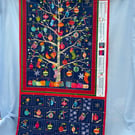 Advent Calendar Fabric Panel. Sew it Yourself. Family Heirloom, Hand or Machine 