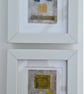 Colourful Combinations Yellow Blue Turquoise Handstitched Geometric Art Pictures - Image 5