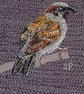Sparrow Original Textile Art