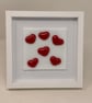 Framed Fused Glass Hearts
