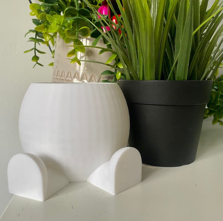 Pot with legs Cute Plant Pot Plant Pot Sitting Folksy