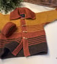 Designer Baby Boy's Hand Knitted Aran Jacket  9-18 months size - Image 7