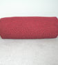 Bolster Cushion Cover 16"x6" Round Cylinder Red Chenille 6x16 - Image 2