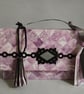 Lilac Purple Diamond and Black Handbag Style Gift Box  - Image 2
