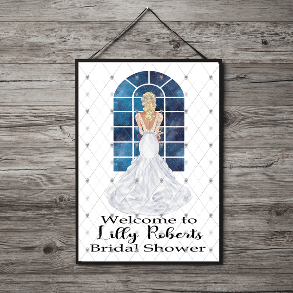 Bridal Shower Welcome Sign, Wedding Print, Bridal Shower Party Welcome Picture