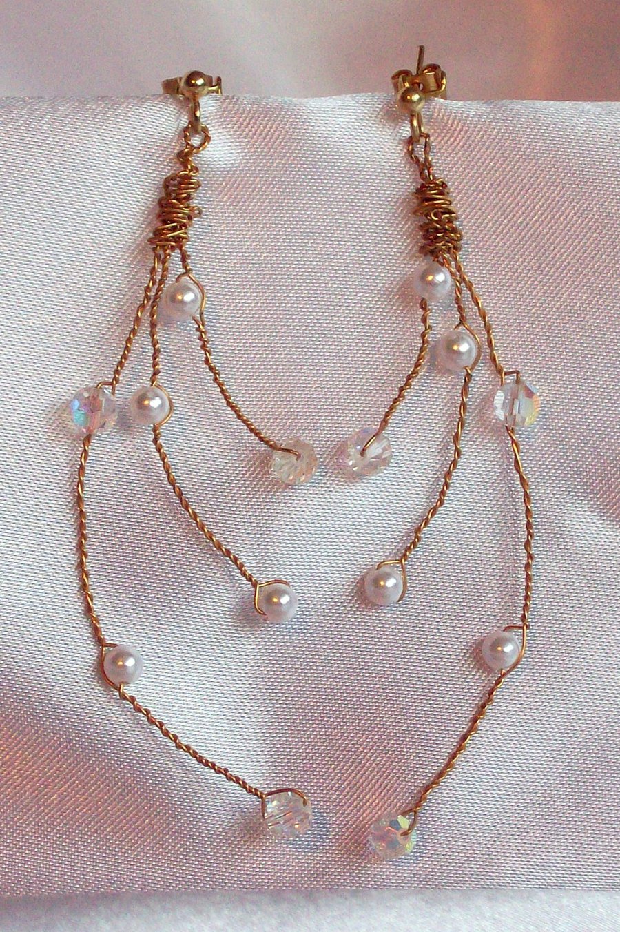 Twisted Swarovski Crystal Earrings