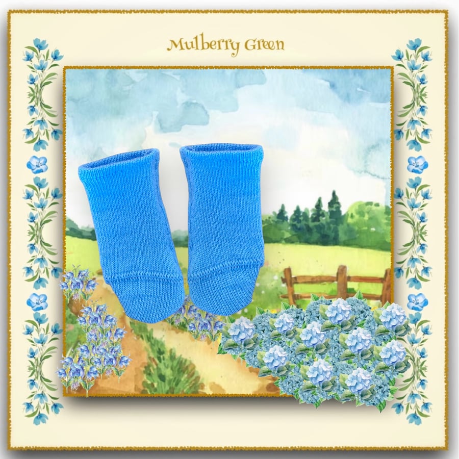 Cornflower Blue Socks 