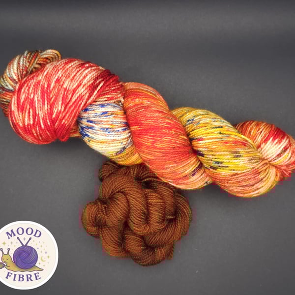 Hand dyed sock set night on earth 