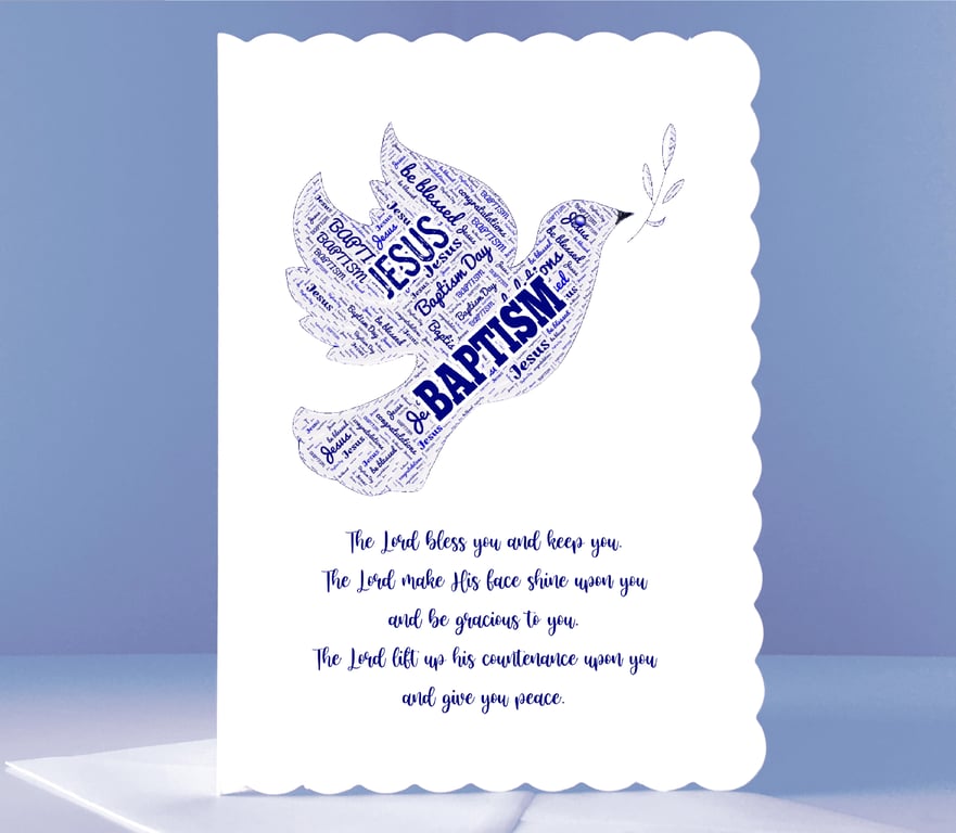 Adult Baptism Card - Believers Baptism 