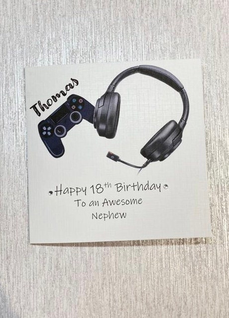 Playstation Birthday Card For Him For Her Happy Birthday Son Brother Grandson